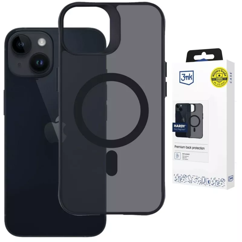 3MK PROTECTION Apple iPhone 13/14 Hardy Hazy MagCase μαύρο