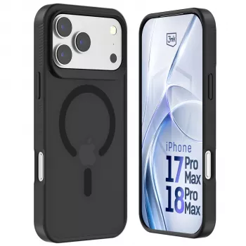 3MK PROTECTION Apple iPhone 17 Pro Max Hardy Hazy MagCase μαύρο