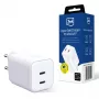 3mk Hyper Charger PD 45W GaN AVS QC4+ PPS AFC FCP DCP 2C Λευκός