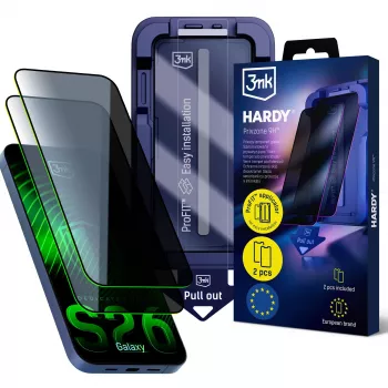 3MK PROTECTION Samsung Galaxy S26 - 3mk Hardy Privzone 9H μεμβράνη προστασίας οθόνης απορρήτου