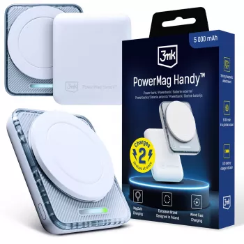 3mk PowerMag Κινητό 5000 mAh 22.5W MagSafe Λευκό