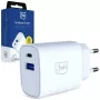 3MK Charger 25W USB-A USB-C PD QC4+ FlowPower Λευκό