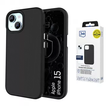 3MK PROTECTION Apple iPhone 15 Hardy Shockproof MagCase Θήκη πλάτης Διάφανη