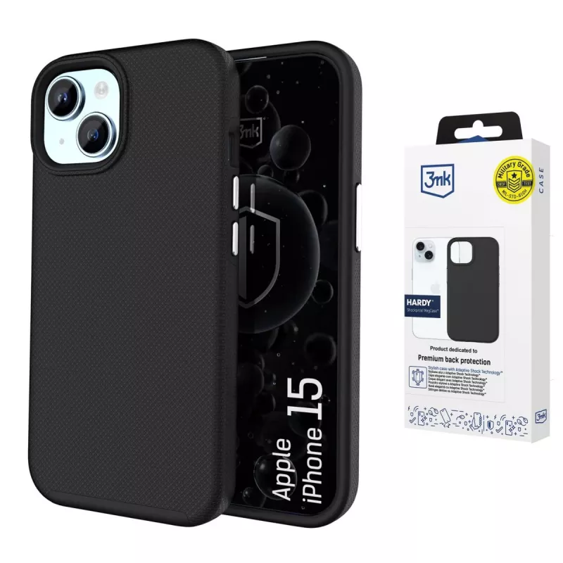 3MK PROTECTION Apple iPhone 15 Hardy Shockproof MagCase Θήκη πλάτης Διάφανη