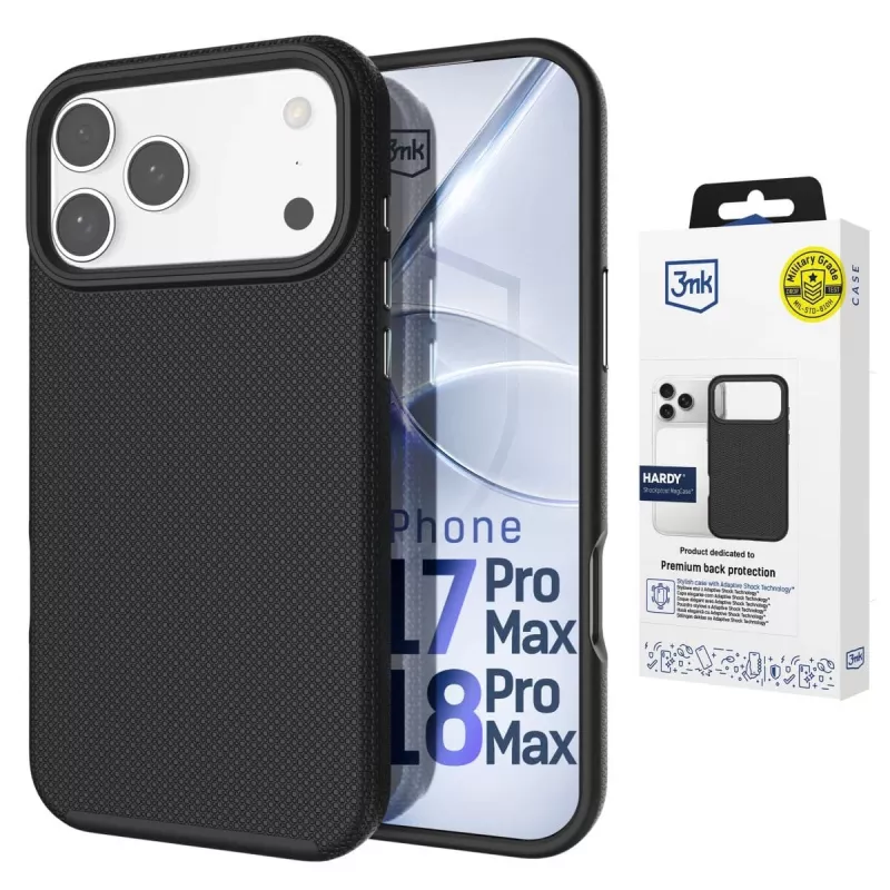 3MK PROTECTION Apple iPhone 17 Pro Max Hardy Shockproof MagCase Θήκη πλάτης Διάφανη