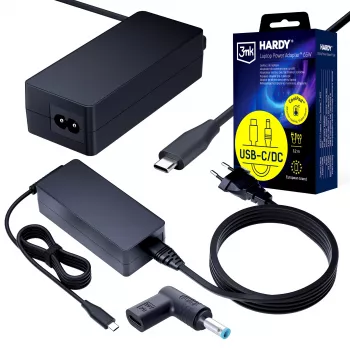 3MK PROTECTION 3mk HARDY Τροφοδοτικό laptop 65W για HP 20V USB-C/DC 4,5 x 3,0
