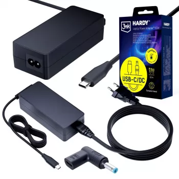 3MK PROTECTION 3mk HARDY Τροφοδοτικό laptop 65W για HP 20V USB-C/DC 4,5 x 3,0