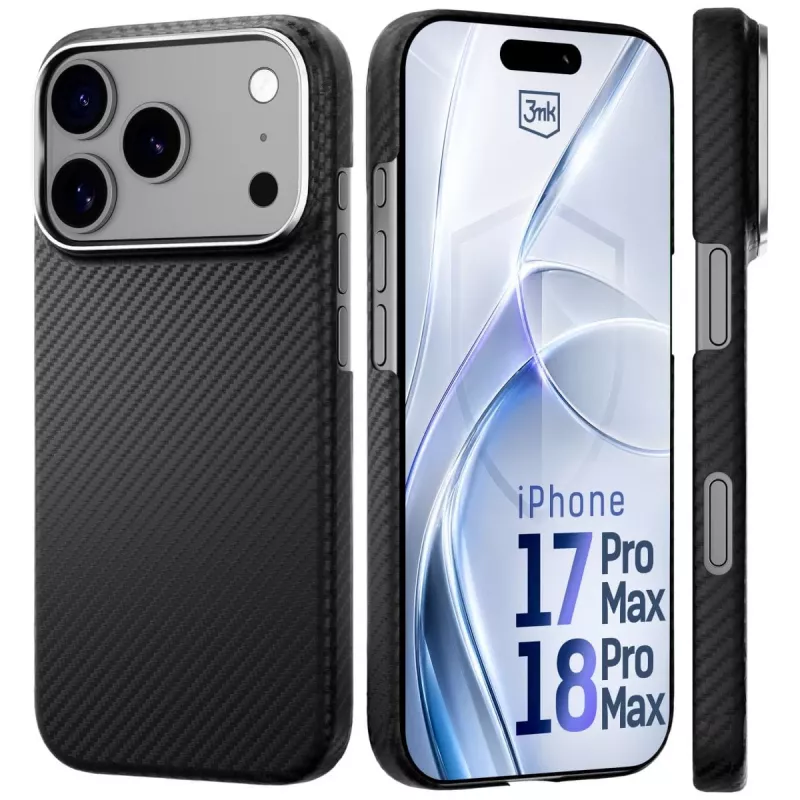 3MK PROTECTION Apple iPhone 17 Pro Max Hardy Aramid MagCase - μαύρο