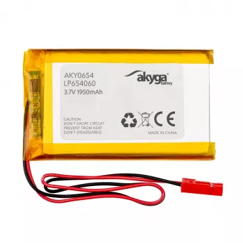 Akyga AKY0654 LP654060 Μπαταρία Li-Po 3,7 V 1950 mAh, PCM, JST 2,54 2-πολικό, 150 mm