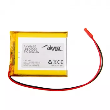 Akyga AKY0660 LP804050 Μπαταρία Li-Po 3,7 V 1800 mAh, PCM, JST 2,54 2-πολικό, 150 mm