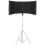 Mozos MSHIELD-CABIN-ECO Ακουστική ασπίδα απομόνωσης για μικρόφωνο, 5 πάνελ, μαύρο