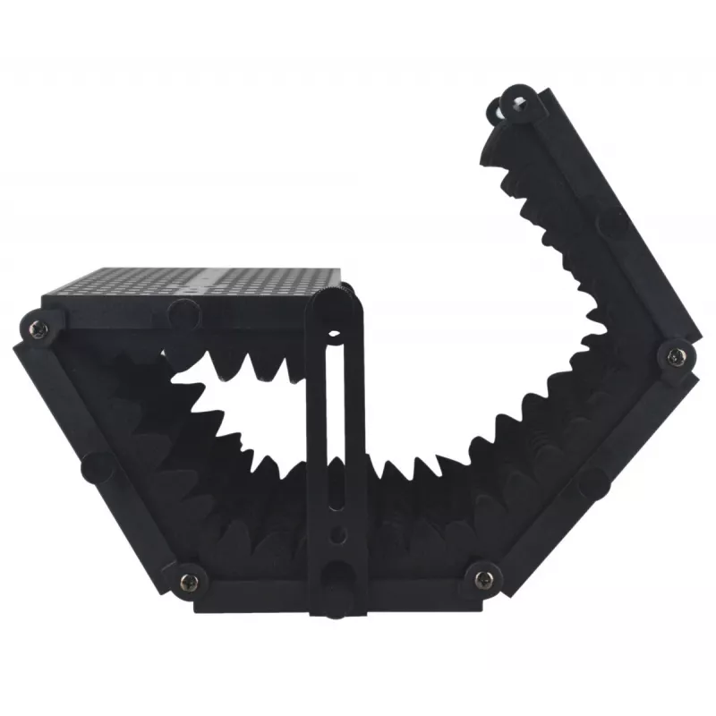 Mozos MSHIELD-CABIN-ECO Ακουστική ασπίδα απομόνωσης για μικρόφωνο, 5 πάνελ, μαύρο