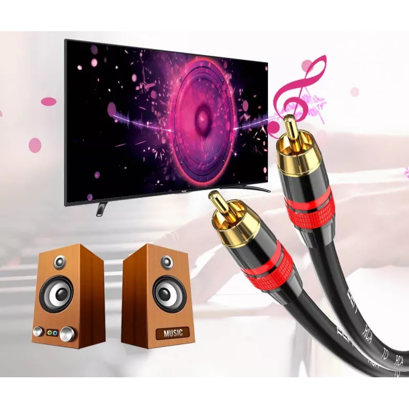 MOZOS Premium Καλώδιο subwoofer RCA to RCA 3m
