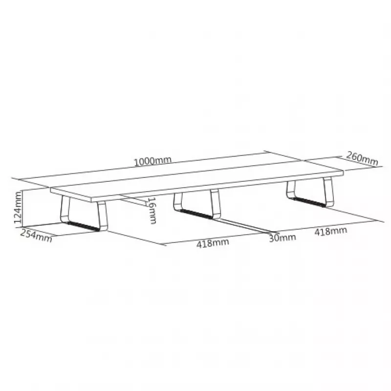 MOZOS DUAL RISER Ανύψωση οθόνης για δύο οθόνες