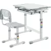 MOZOS DC-SET Σετ γραφείου και καρέκλας ρυθμιζόμενου ύψους γκρι