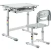 MOZOS DC-SET Σετ γραφείου και καρέκλας ρυθμιζόμενου ύψους γκρι