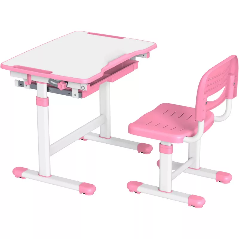 MOZOS DC-SET Σετ γραφείου και καρέκλας ρυθμιζόμενο ροζ