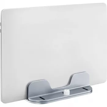 MOZOS H1 Βάση laptop και tablet universal, ρυθμιζόμενου ύψους και κλίσης, πτυσσόμενη, κράμα αλουμινίου, ασημί, με θήκη μεταφοράς