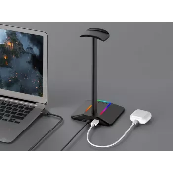 MOZOS D12 Βάση ακουστικών LED RGB για over-ear ακουστικά