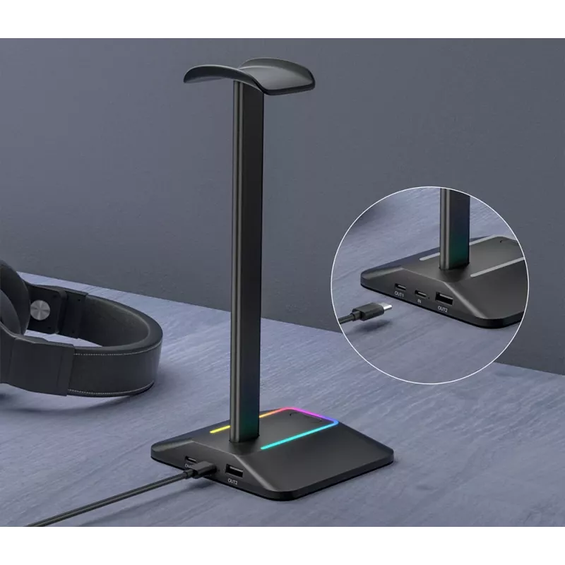 MOZOS D12 Βάση ακουστικών LED RGB για over-ear ακουστικά