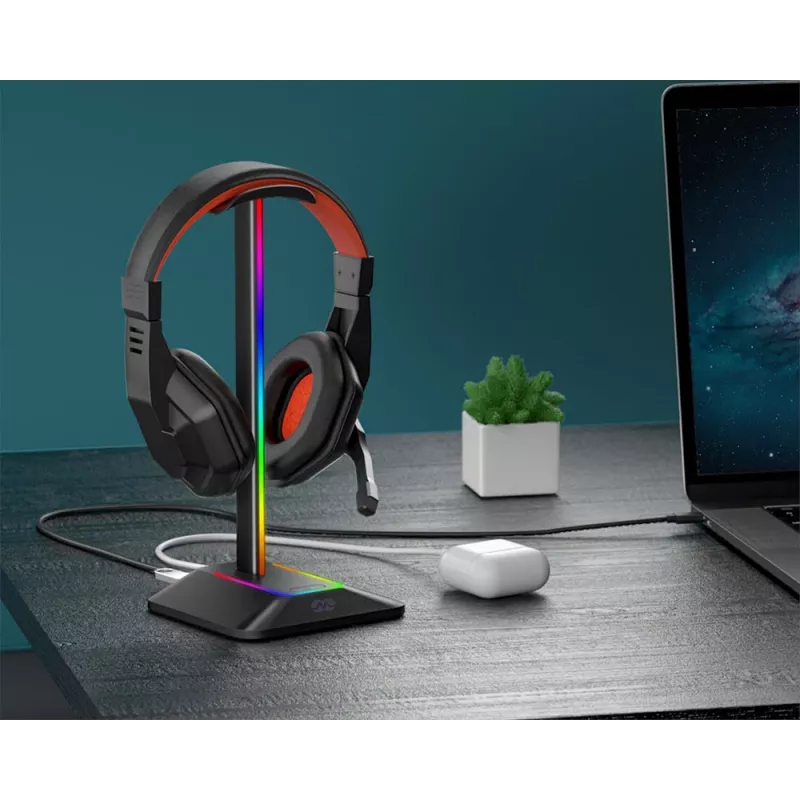 MOZOS D12 Βάση ακουστικών LED RGB για over-ear ακουστικά