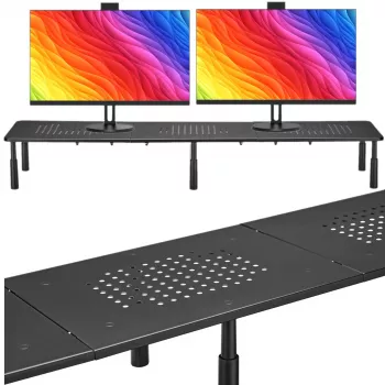 MOZOS SPM2 Dual Monitor Riser Βάση Γραφείου 1000x230x120 mm Μαύρη