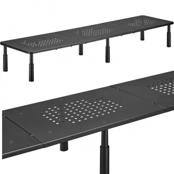 MOZOS SPM2 Dual Monitor Riser Βάση Γραφείου 1000x230x120 mm Μαύρη