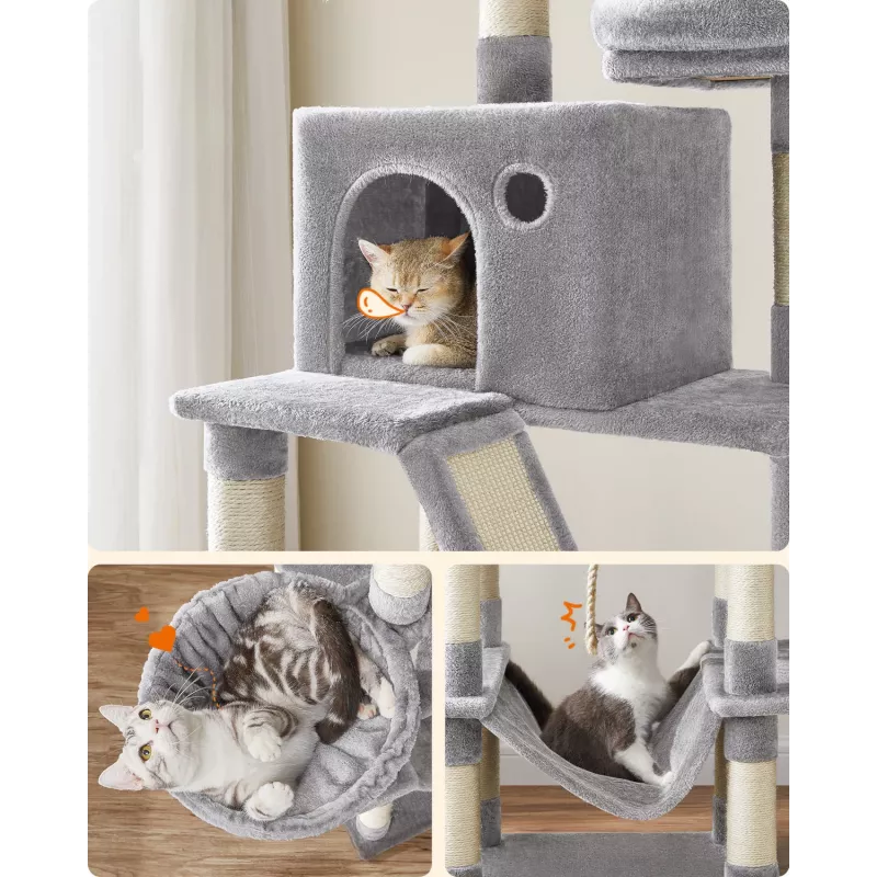 MOZOS Kitty Tree Μεγάλο Ξύστρα για Γάτες, Ύψος 206 cm