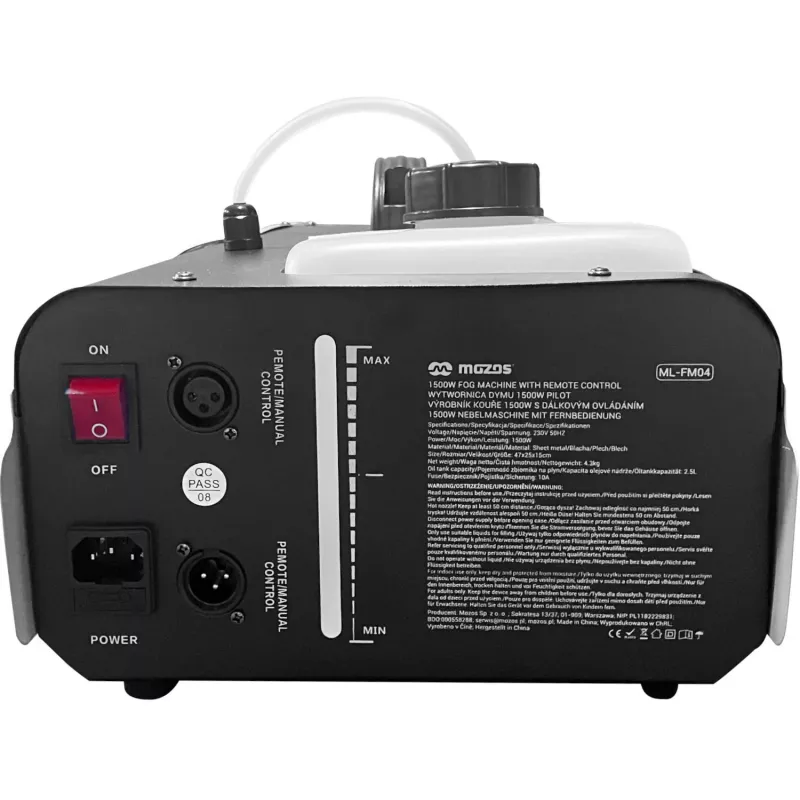 MOZOS ML-FM04 Μηχανή Καπνού 1500W με Pilot