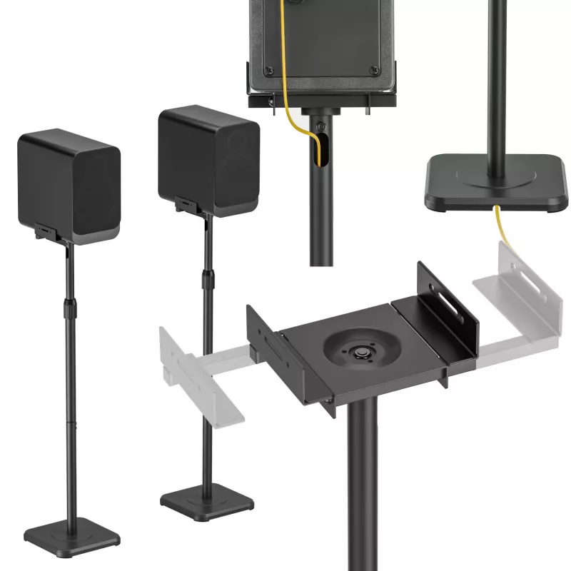 MOZOS MSS6-SET Βάσεις Studio Monitor Ζεύγος Μαύρες