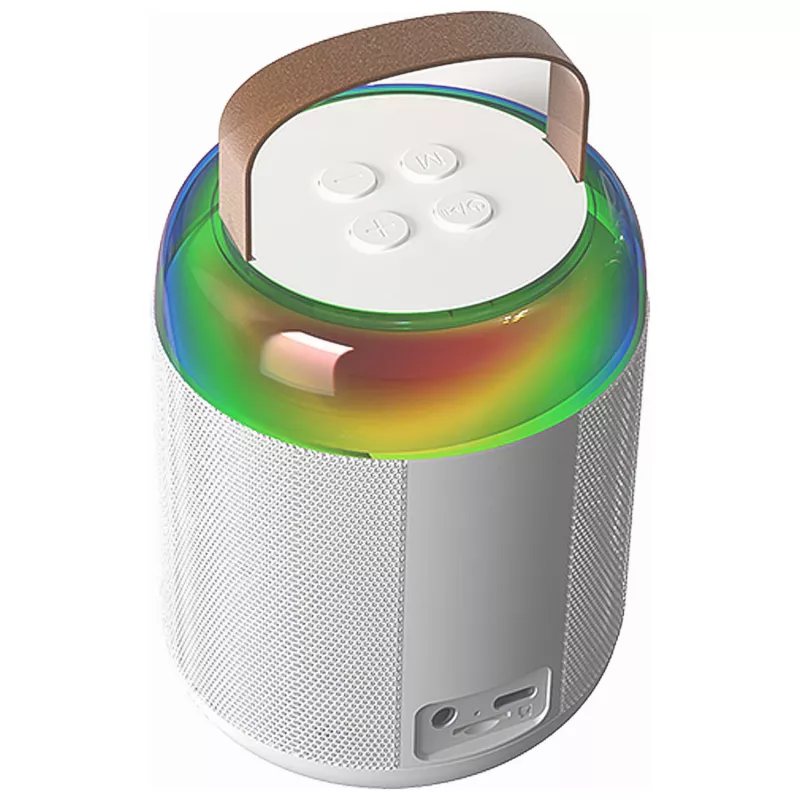 MOZOS MK Λευκό Μικρόφωνο Καραόκε με Ηχείο Bluetooth