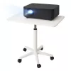 MOZOS SPM4-WH Κινητό τραπέζι laptop με ρύθμιση ύψους, Λευκό