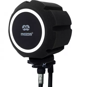 MOZOS PS-5 Σφαιρικό φίλτρο pop από αφρό για μικρόφωνο - Μαύρο