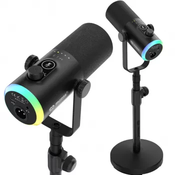 Mozos GM-ONE USB XLR RGB LED Μικρόφωνο Μαύρο
