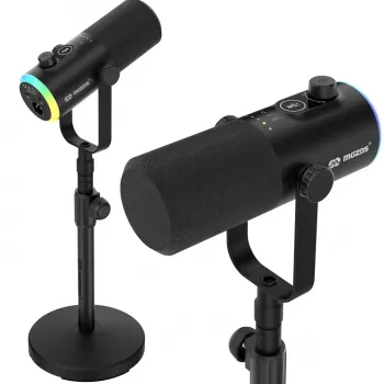Mozos GM-ONE USB XLR RGB LED Μικρόφωνο Μαύρο