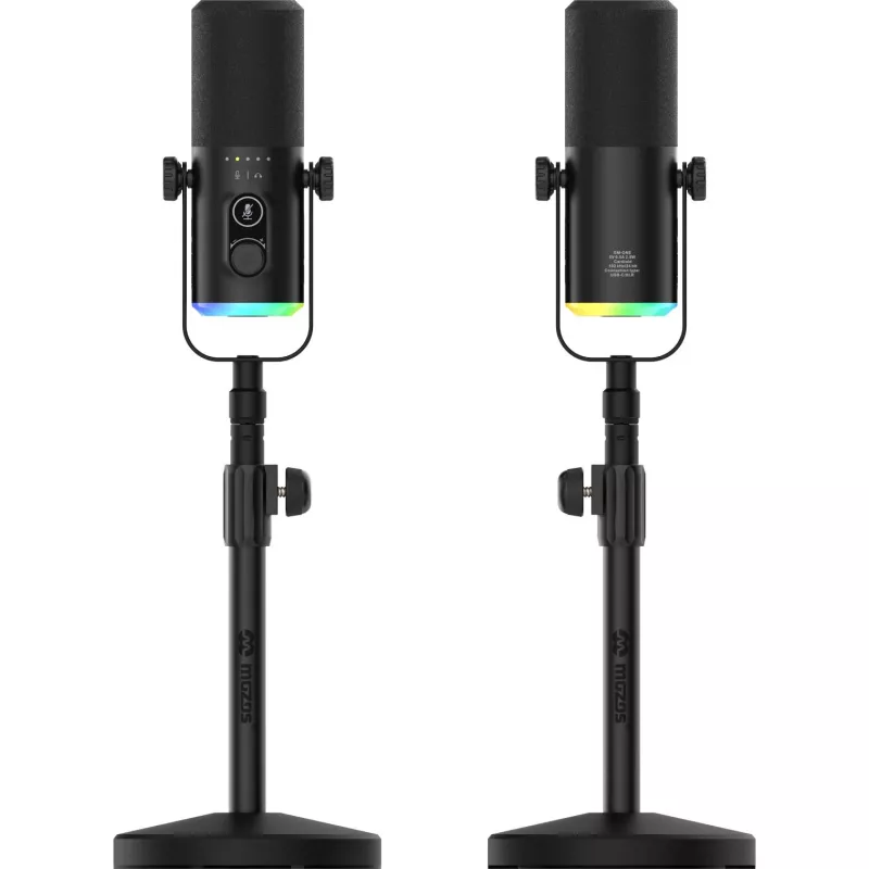 Mozos GM-ONE USB XLR RGB LED Μικρόφωνο Μαύρο