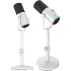 MOZOS GM-ONE Λευκό Δυναμικό Μικρόφωνο USB XLR RGB LED