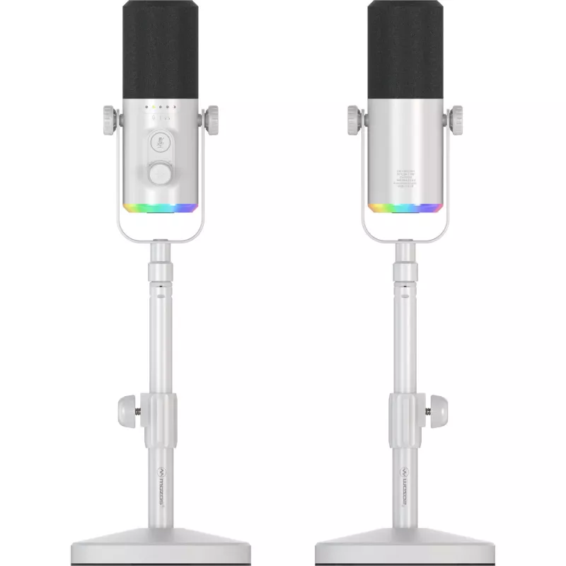 MOZOS GM-ONE Λευκό Δυναμικό Μικρόφωνο USB XLR RGB LED