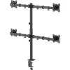 MOZOS MS04 Βάση Γραφείου VESA για 4 Οθόνες 17-32 ίντσες Μαύρο