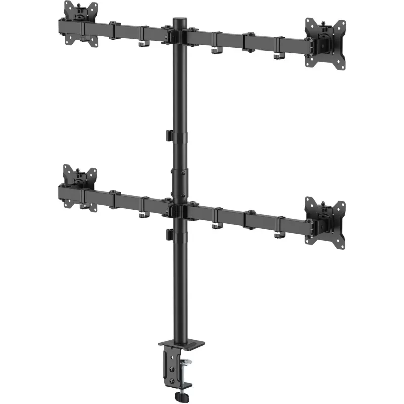 MOZOS MS04 Βάση Γραφείου VESA για 4 Οθόνες 17-32 ίντσες Μαύρο