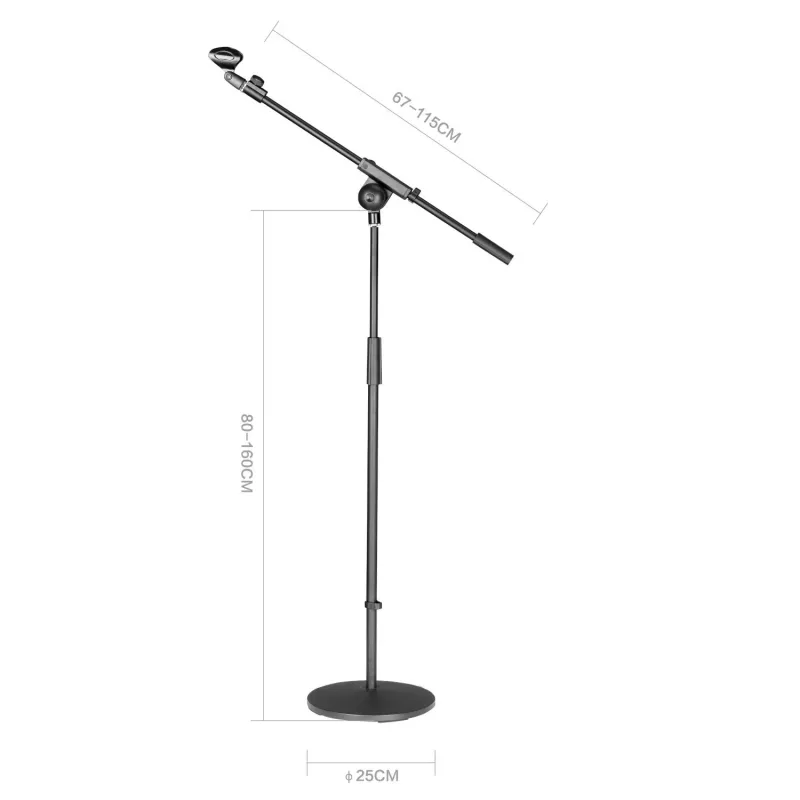 MOZOS SM810 Βάση Μικροφώνου Δαπέδου Studio Βάση Βραχίονας