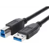 Brackton USB Type-A σε Type-B 5Gbps 3m Καλώδιο - Μαύρο