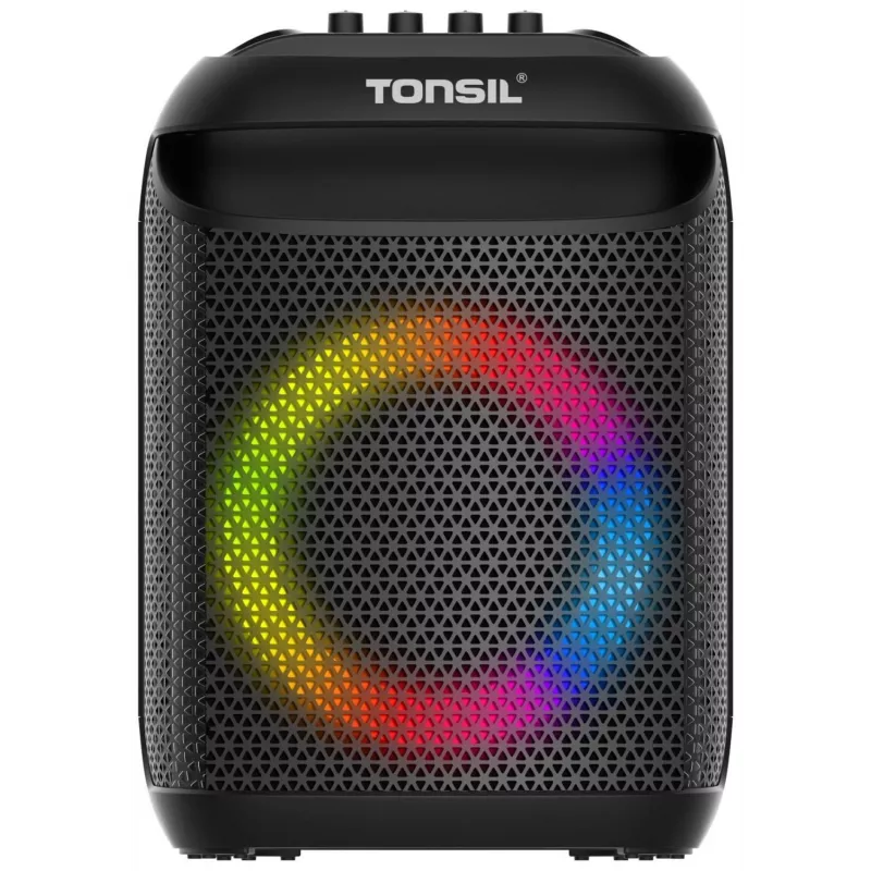 Tonsil Party Dance 800 Φορητό ηχείο πάρτι Bluetooth με Karaoke, Disco-LED, 80 W RMS, 2x8 inch γούφερ, Μαύρο