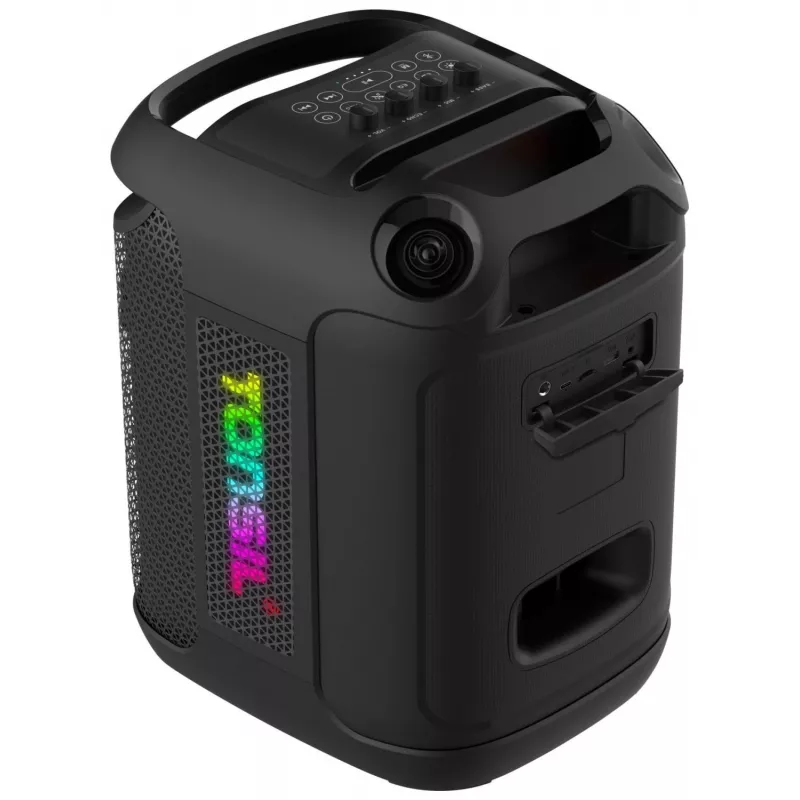 Tonsil Party Dance 800 Φορητό ηχείο πάρτι Bluetooth με Karaoke, Disco-LED, 80 W RMS, 2x8 inch γούφερ, Μαύρο