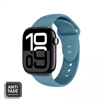 Crong Liquid Silicone λουράκι ρολογιού για Apple Watch 38/40/41/42 mm - Marine Blue