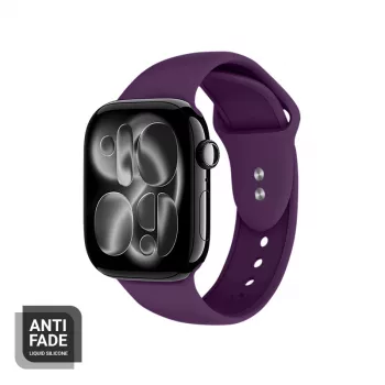 Crong Liquid Silicone Sport Band για Apple Watch 44/45/46/49 mm - Plum