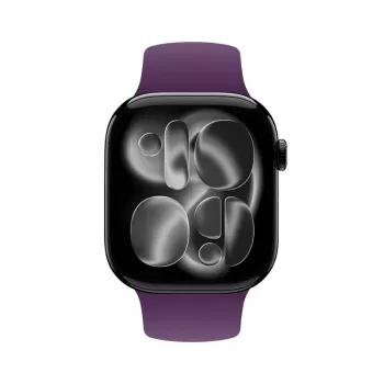 Crong Liquid Silicone Sport Band για Apple Watch 44/45/46/49 mm - Plum