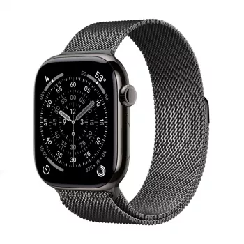 Crong Milano Steel - Λουράκι Ανοξείδωτου Χάλυβα για Apple Watch 38/40/41/42 mm (Graphite)