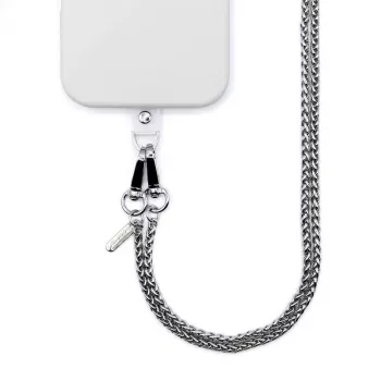 Crong Phone Crossbody Λουράκι με Ασημένια Αλυσίδα - Καθολικός Ιμάντας Smartphone
