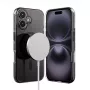 Crong Clear MAG Pro Θήκη για Apple iPhone 16, MagSafe, Μαύρη